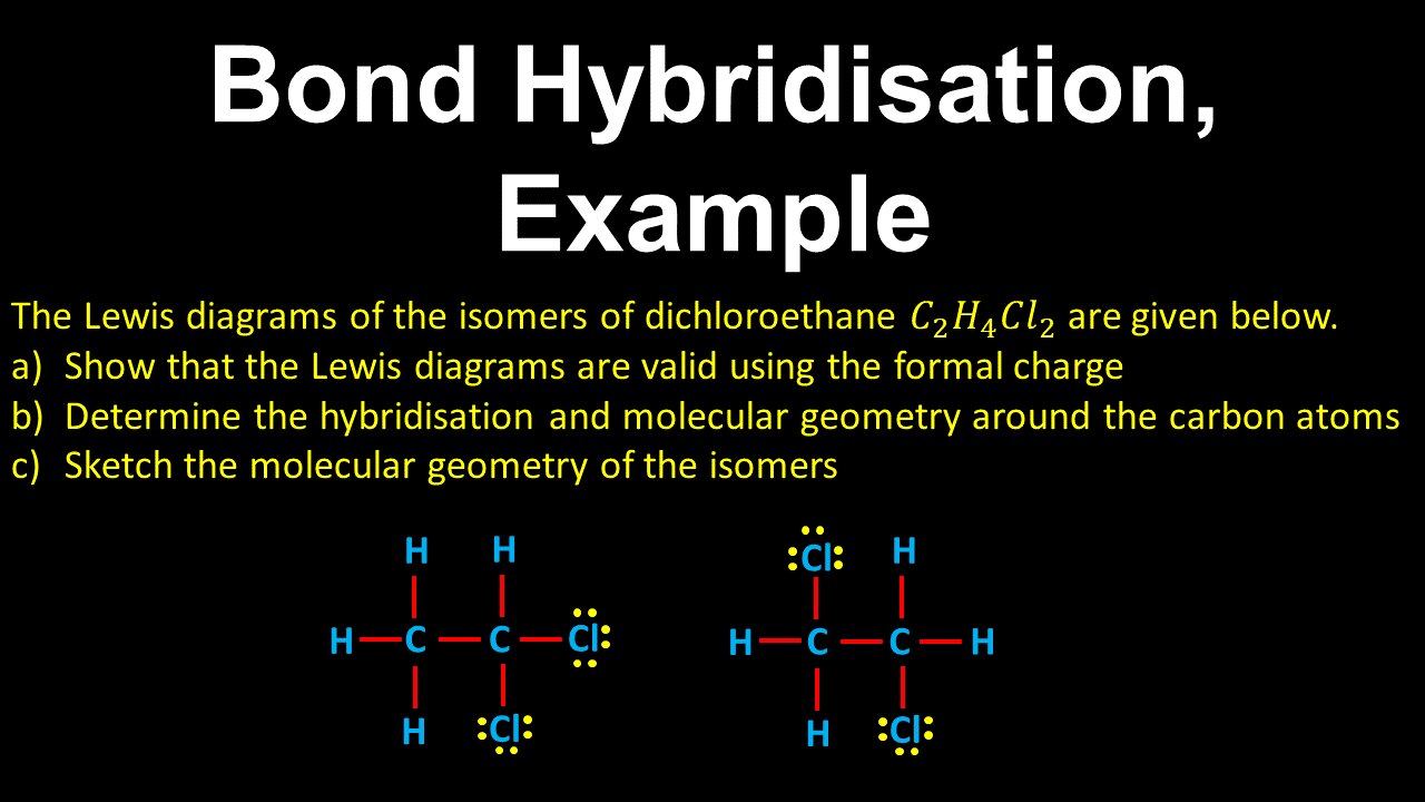 Bond Hybridisation, Molecular Geometry, Example - AP Chemistry