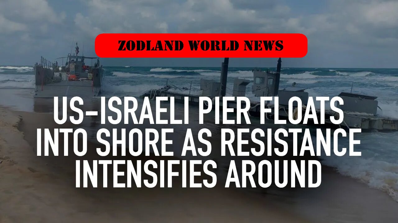 ►🚨▶◾️⚡️⚡️🇮🇱⚔️🇵🇸 US-Israeli pier floats into shore as surrounding resistance intensifies | Jon Elmer