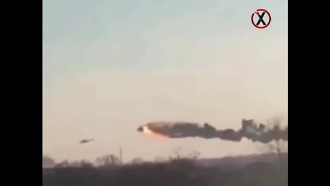 russian HELICOPTER destroyed IN UKRAINE by A MISSILE.!!