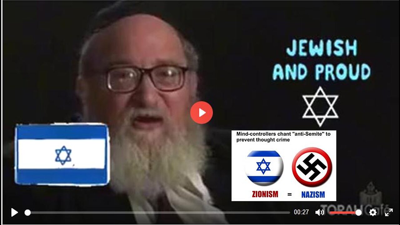 Parasitic, egoistic rabbi openly admits it, Jooz Control The World, Aug 23, 2023