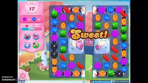 Candy Crush Level 650 Audio Talkthrough, 3 Stars 0 Boosters