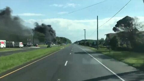 Ride along w Squad 40 - Boat & RV Fire on Route 130 Robbinsville