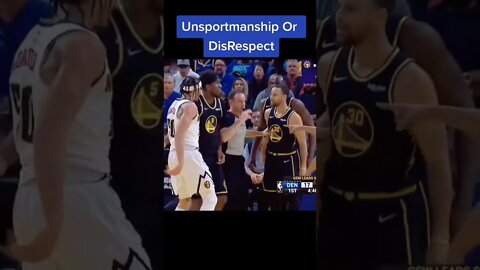 Unsportsmanship Or DisRespect???