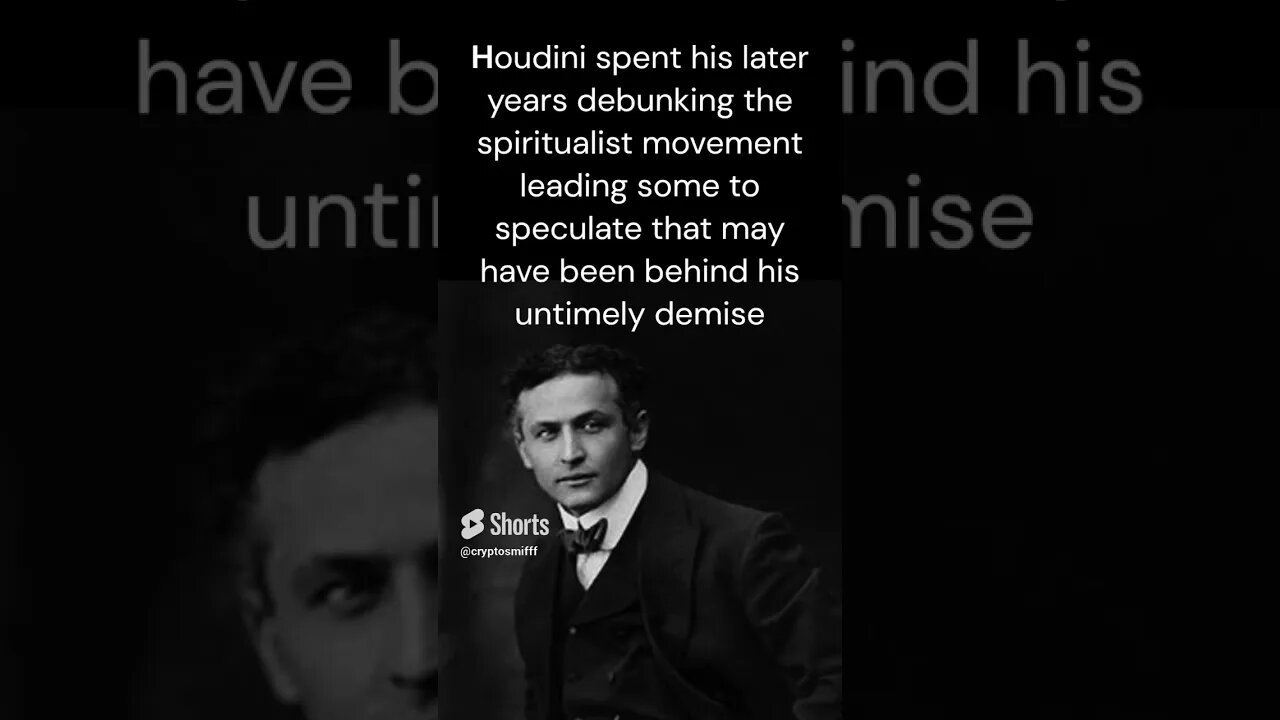 Harry Houdini - Escape Artist, Secret Agent?