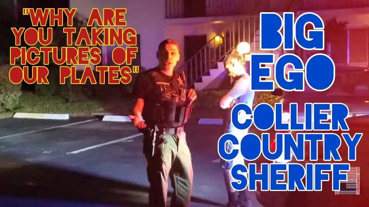 Cop Confronts Me And Instantly Regrets It. Copwatch. Collier County Sheriff. Naples Florida.