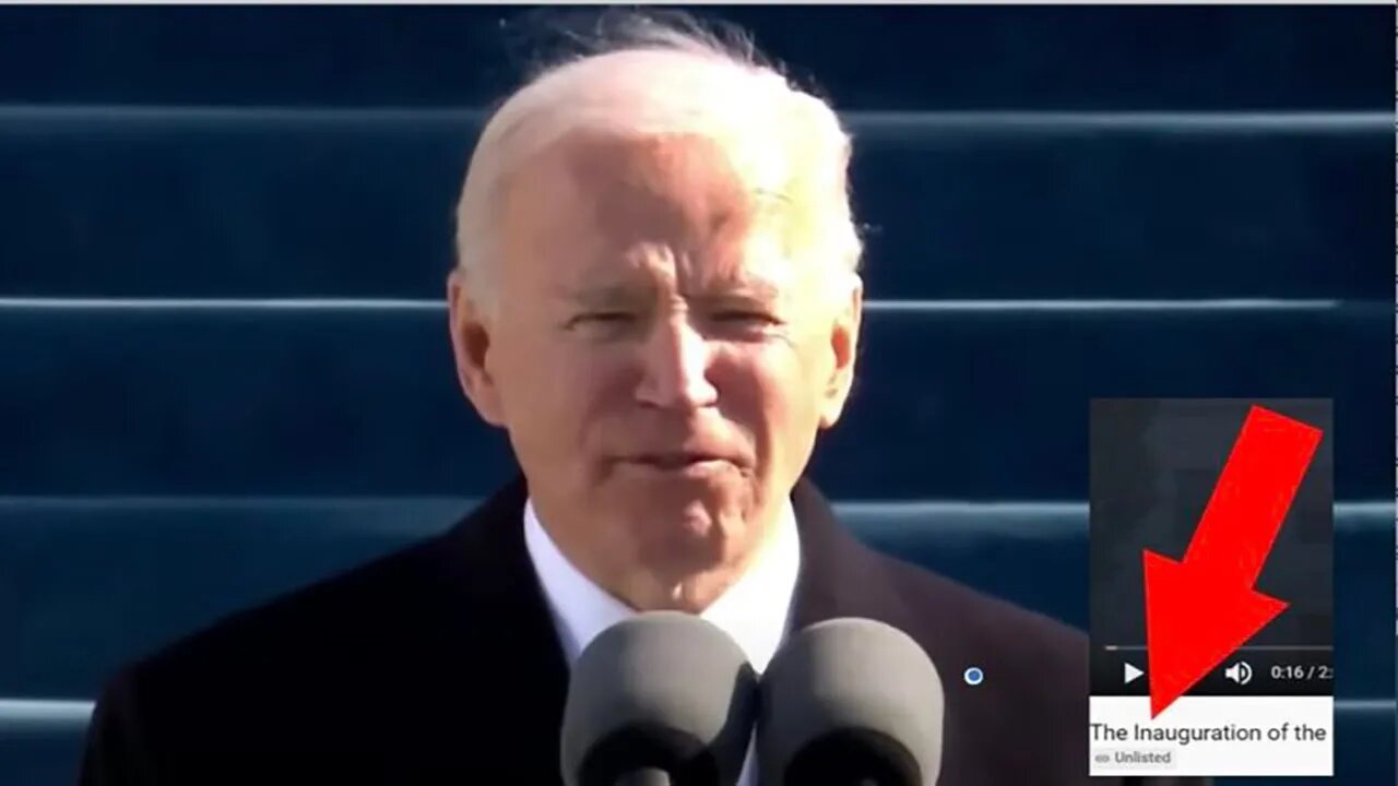 Biden's Inaugural Speech Taken Down Due To Overwhelming Dislikes