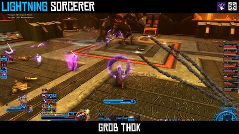 SWTOR Dread Fortress (2020) Grob Thok Boss Fight with Lightning Sorcerer