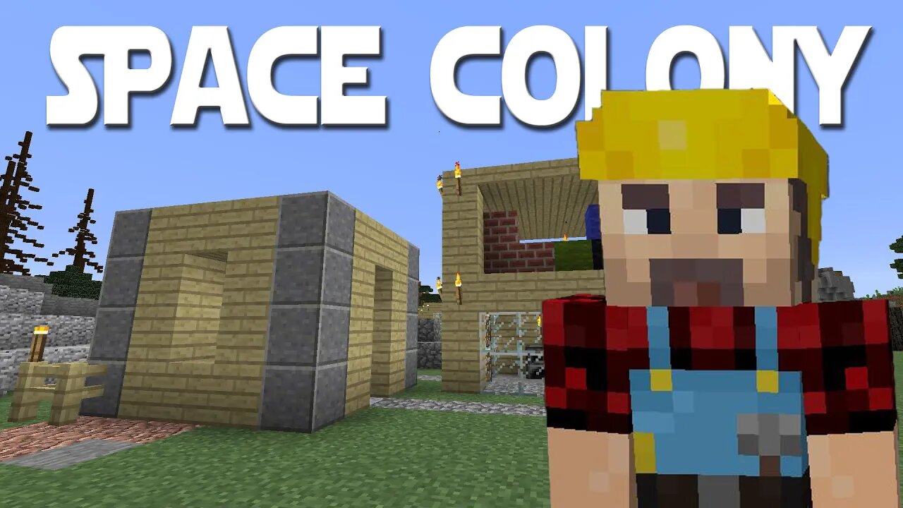Minecolonies Space Colony ep 7 - Tier 3 Builder's Hut And Smeltery Build.