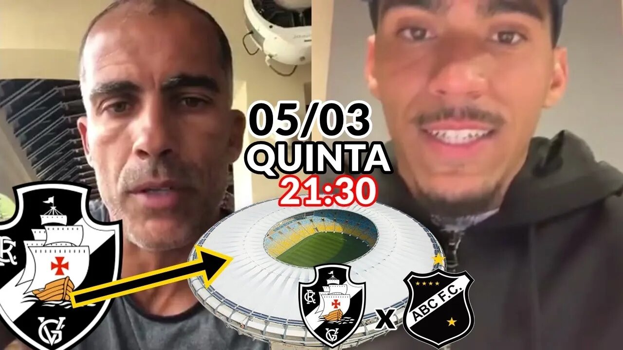 Felipe e Alan chamando a torcida para o Maracanã na quinta contra o ABC
