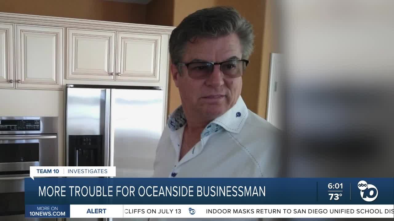 Oceanside businessman in trouble with state financial regulator again