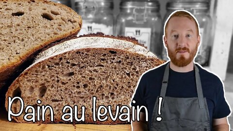 PAIN au Levain 😊 Semi COMPLET 🌾