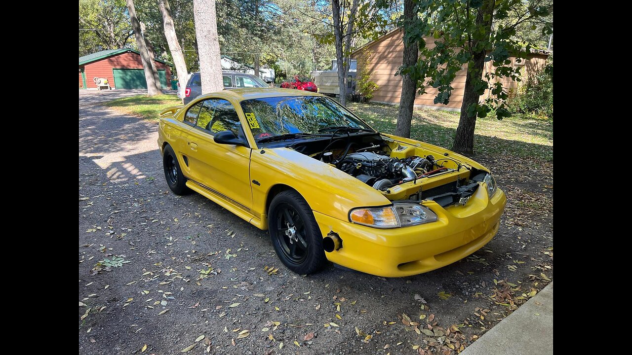 Turbo Mustang STREETCAR rev limiter burnout and two-step