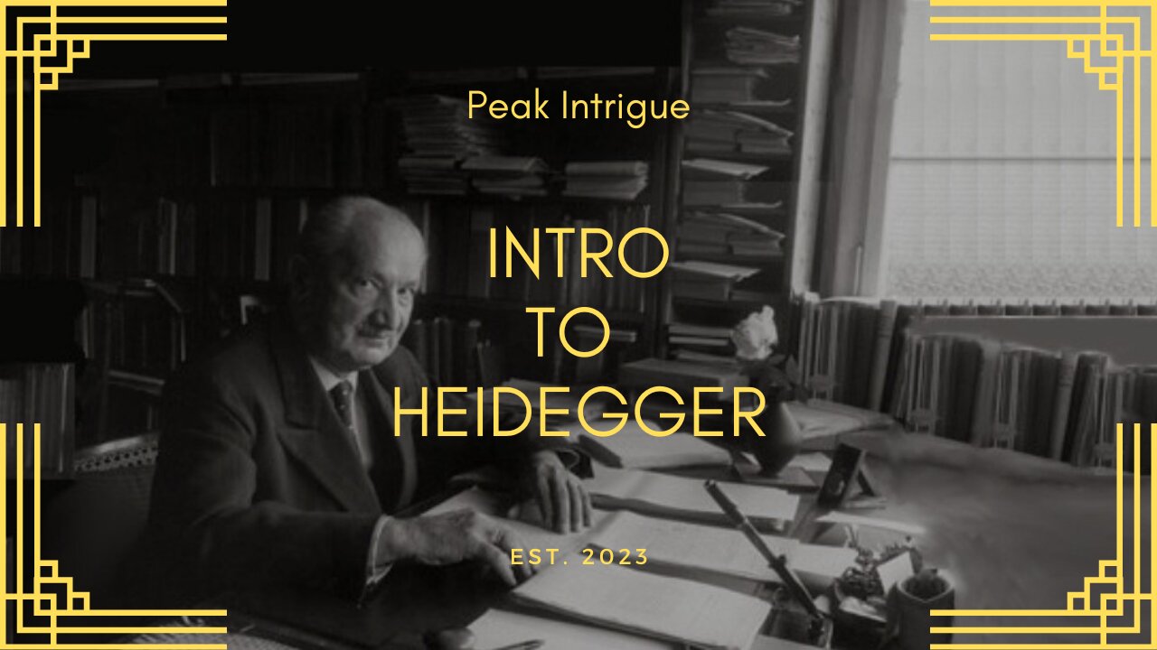 Martin Heidegger | 3-Minute Philosophy | Peak Intrigue #philosophy #peakintrigue