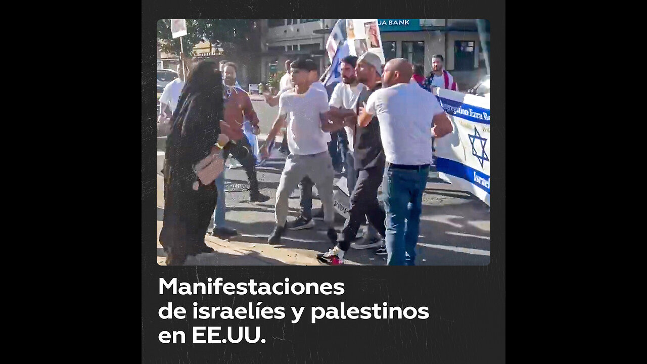 Enfrentamientos entre palestinos e israelíes en EE.UU.