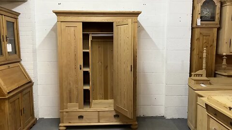 Small Triple 1930’s Pine Wardrobe Bottom Drawers (A1100F) (Dismantles) @PinefindersCoUk