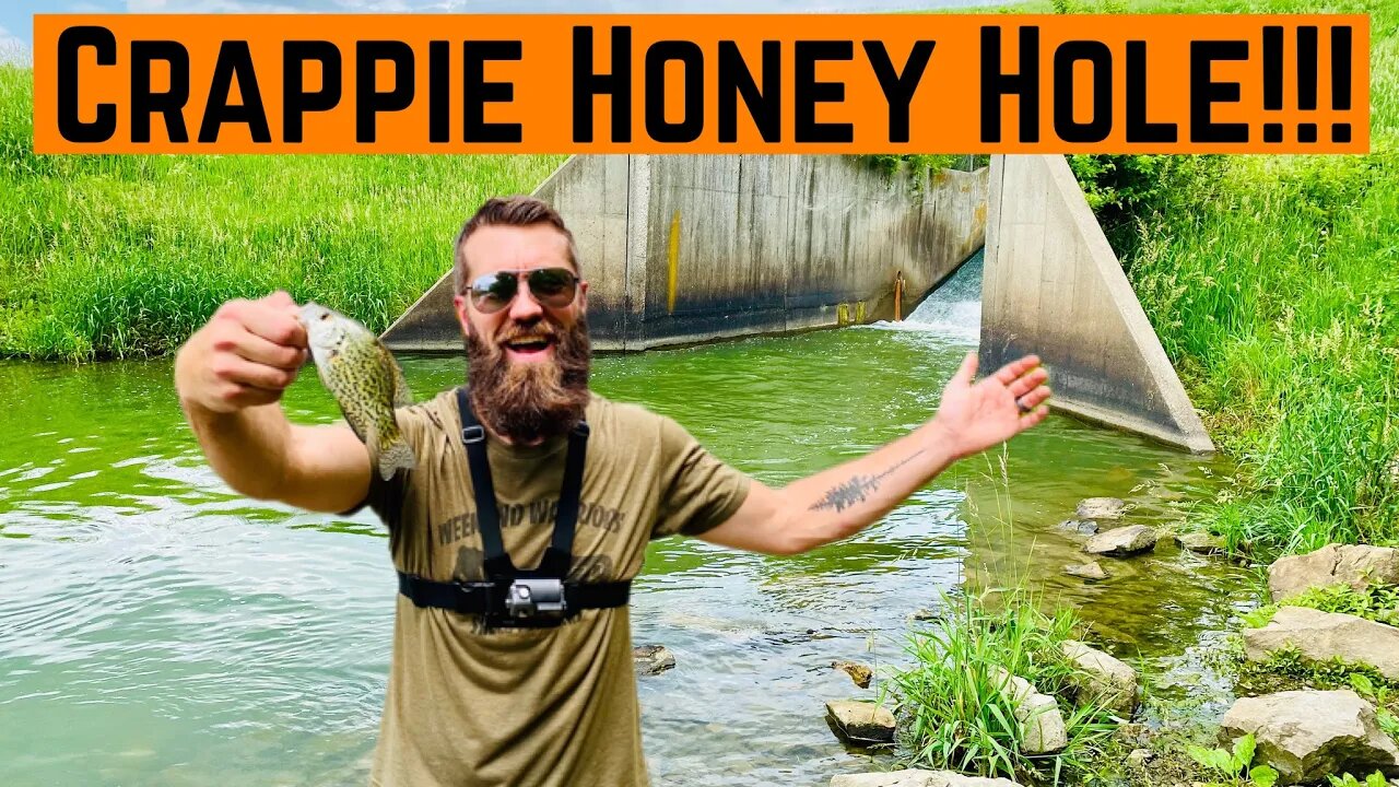 Fishing SPILLWAY For CRAPPIE!!! (Unexpected Honey Hole)