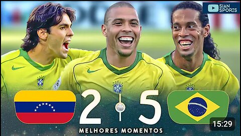 SAMBA E MAGIA O SHOW DE RONALDO, KAKÁ E RONALDINHO NA SELEÇÃO BRASILEIRA , ESSE TRIO MERECIA O HEXA!