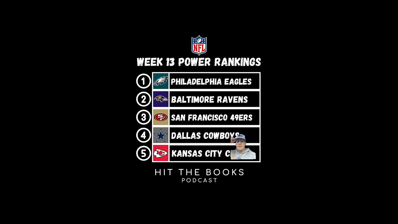 Week 13 NFL Power Rankings in the NFL!