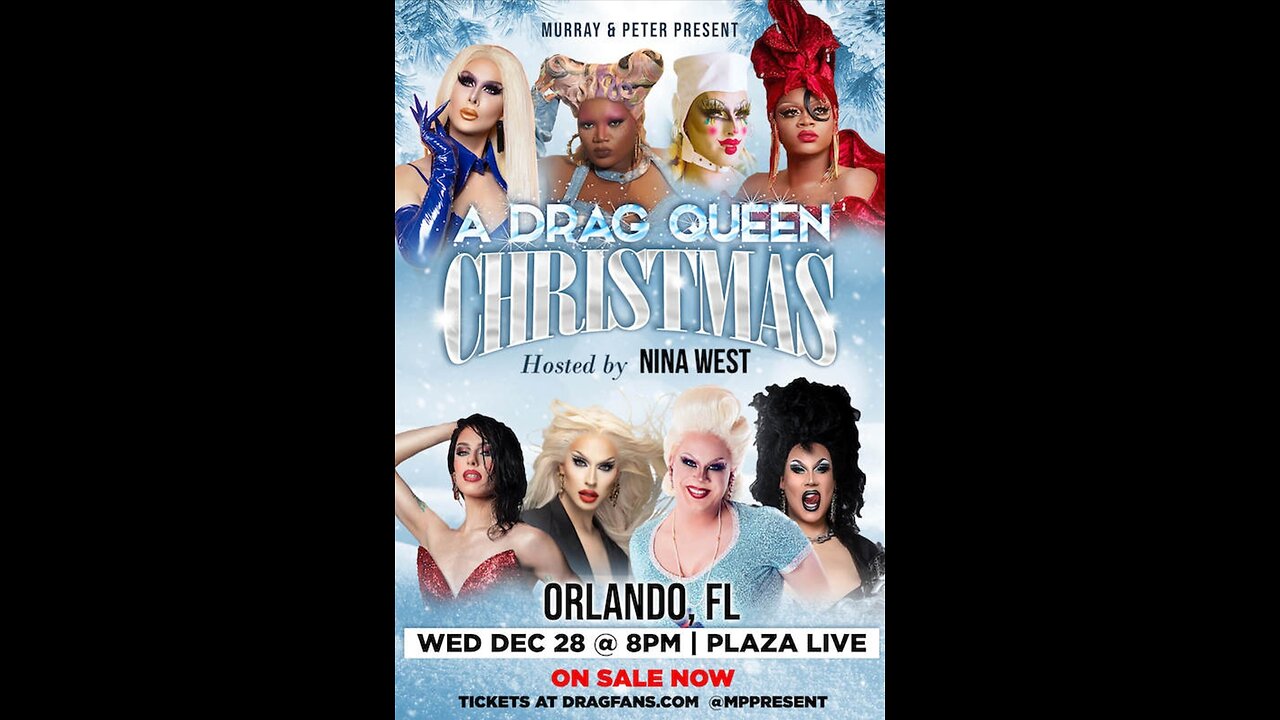 Buffaloman11Live "All Age" A Drag Queen Christmas Orlando, FL (Restream from YouTube arubadivegirl)