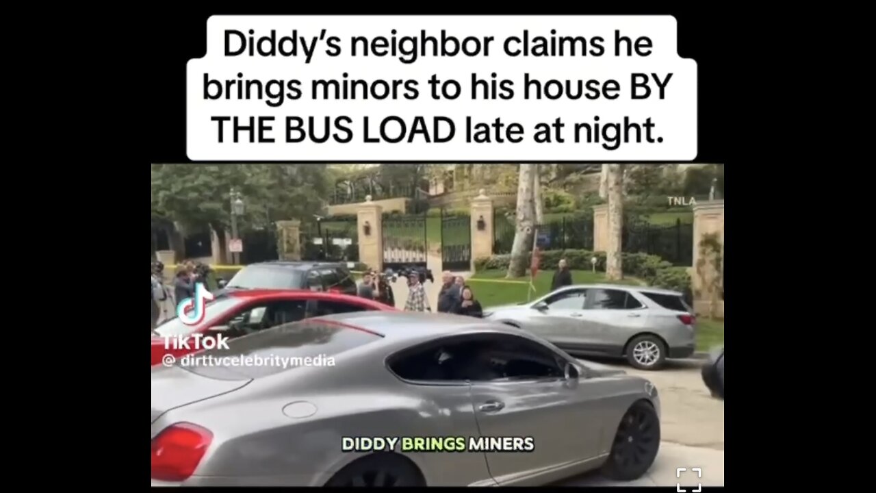 Busloads of minors at Diddy’s house at night along with narcotics and fire arms.