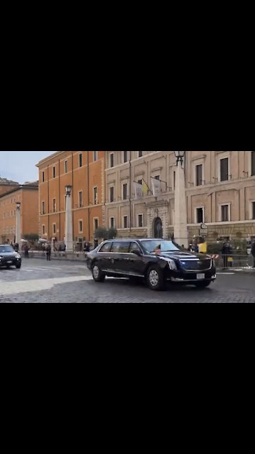 Biden’s 85 Car Motorcade In Rome