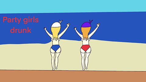 Flora and tails topless beach girls drunkenness