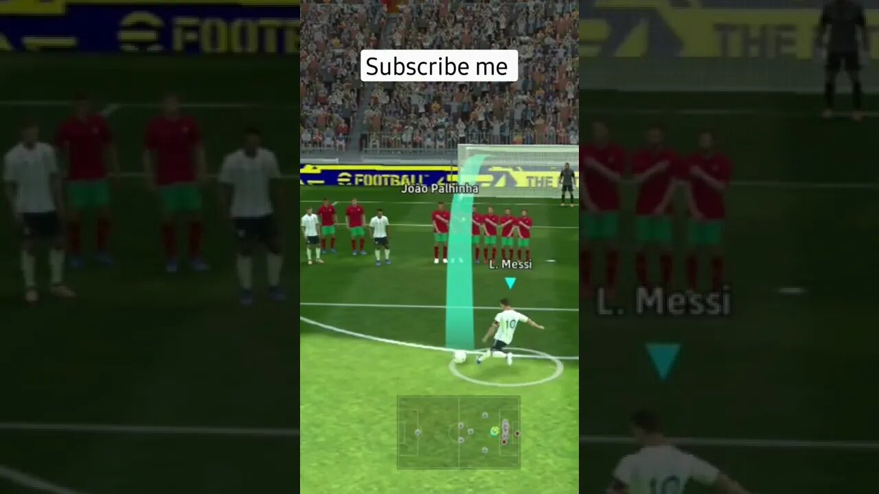 PES Messi Freekick#pes #ronaldo #shots #pesmobile #messi #freekick #tipsandtricks #technique