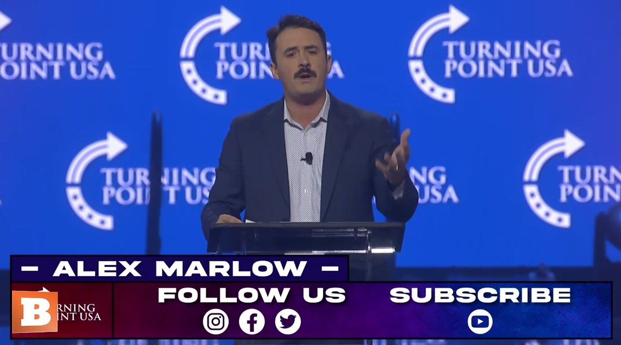 LIVE: Alex Marlow delivering remarks at Turning Point USA’s AmFest 2022…