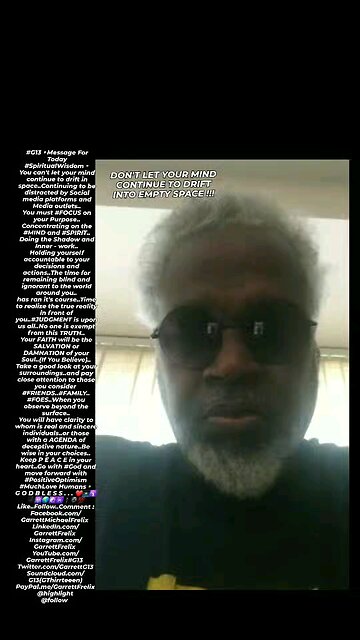 ▪︎DON'T LET YOUR MIND CONTINUE TO DRIFT INTO EMPTY SPACE▪︎