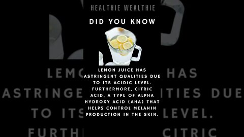 Lemon Juice - The Most Amazing Fact || #health || #shorts || #healthy || #healthtips