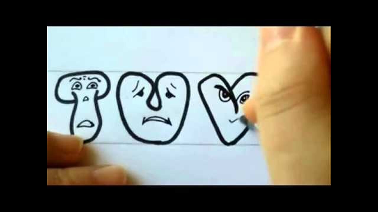 Graffiti Letters - How To Draw Graffiti Letters - Part 2