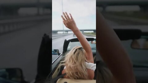 A Girl having Fun while Driving