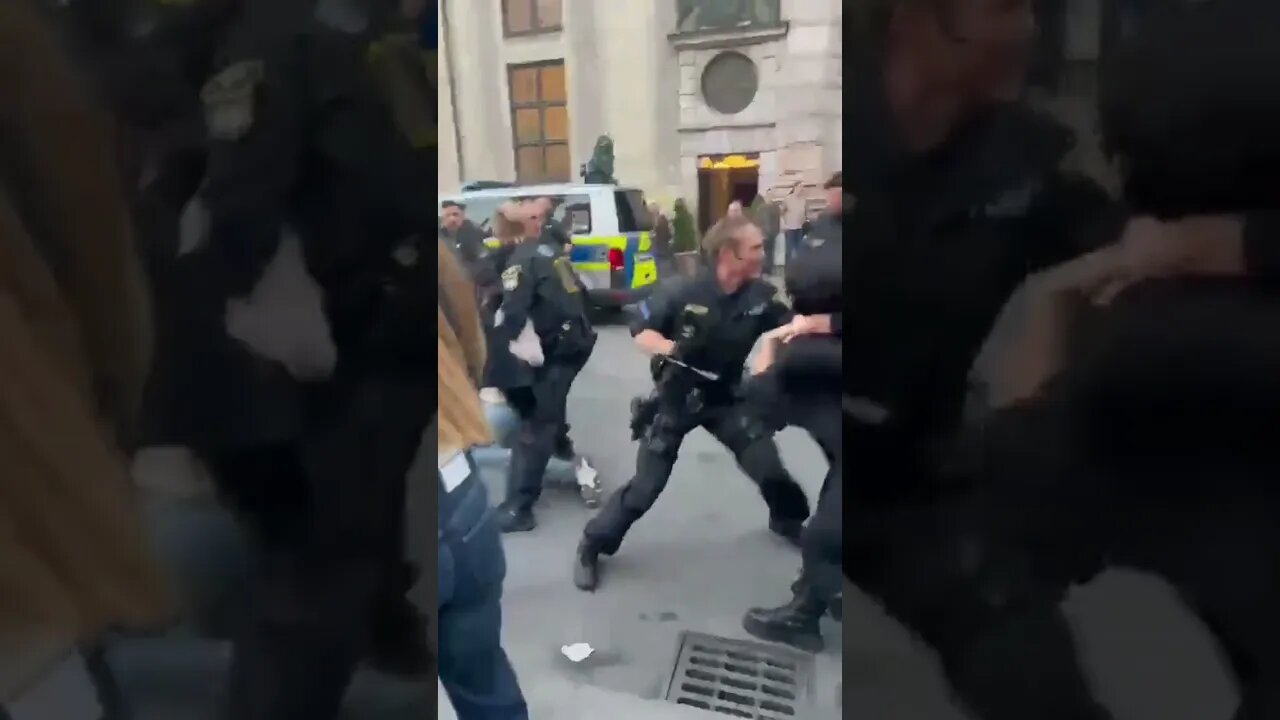 German Police Beat Protestors