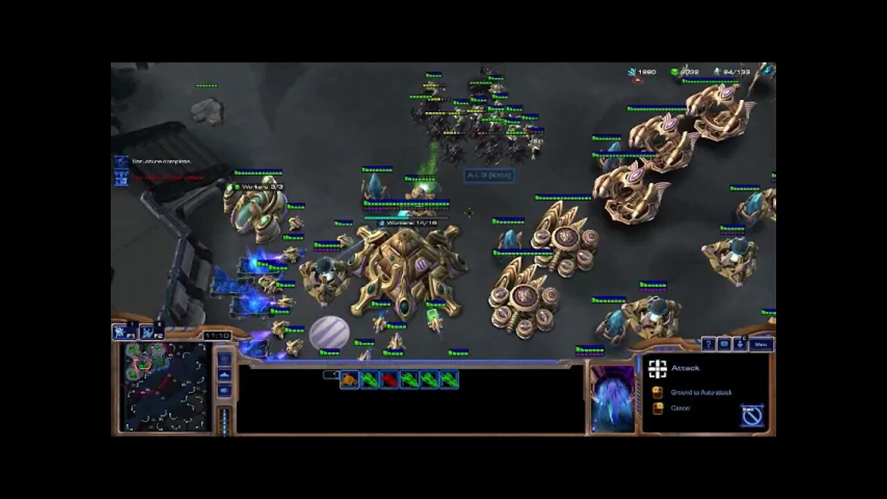 Session 2: Starcraft II (Random vs 3 Elite AI) - -