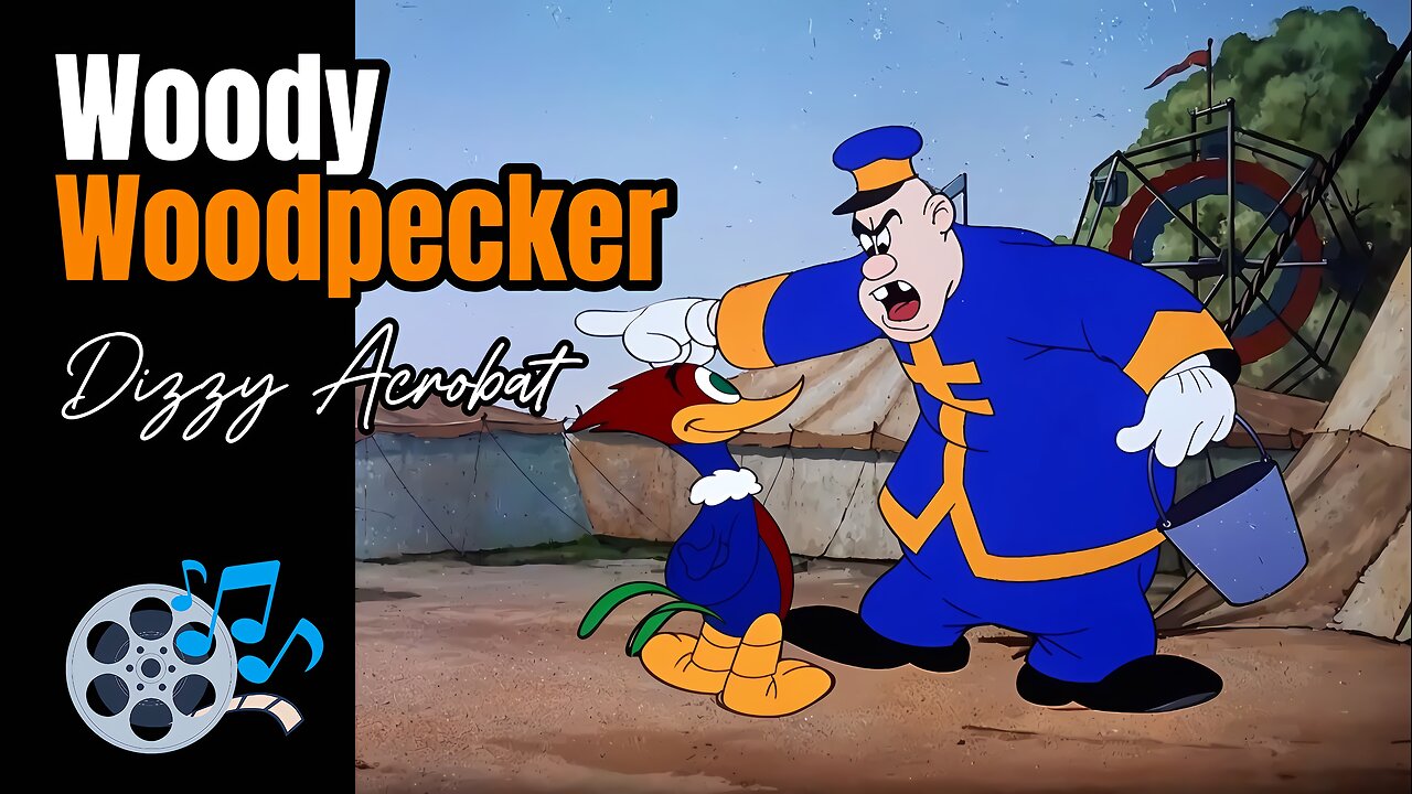 The Dizzy Acrobat - 1943 (HD) | Episode 08: Woody Woodpecker Series