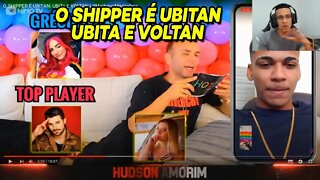 HUDSON AMORIM REAGINDO O SHIPPER É UBITA E VOLTAN | SemZero