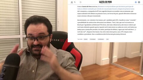 Sugiro ao presidente Bolsonaro que participe APENAS dos debates do 2º turno. Explico as razões!