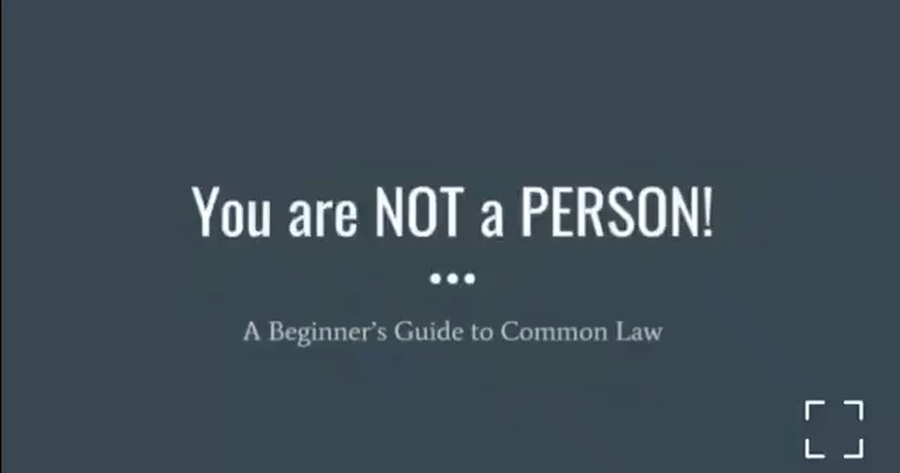 You are not a person, Contracts and how they work.