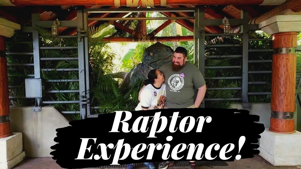 Meeting Blue the Raptor & $5,000 Jurassic Park Display!