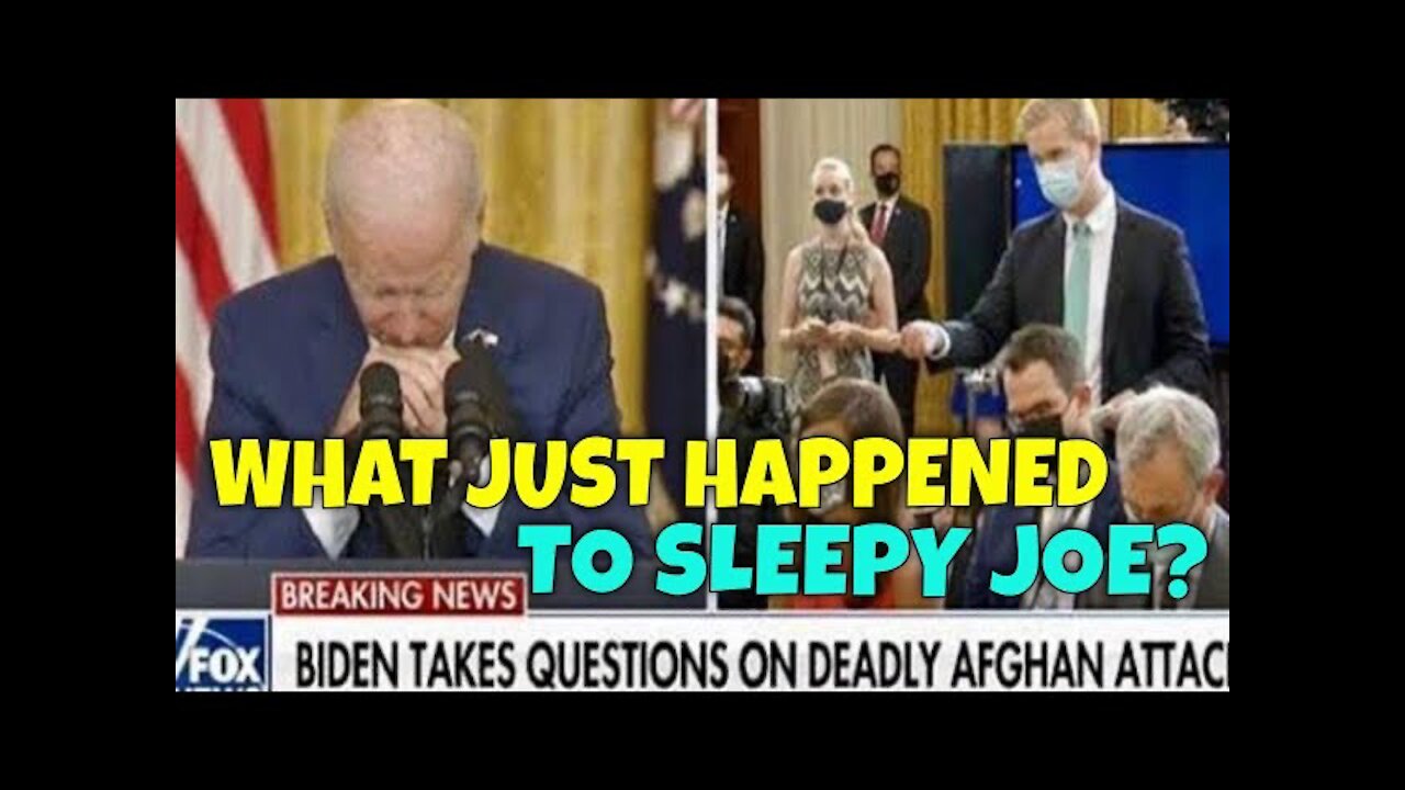 Did Joe Biden just fall asleep in the middle of the question?￼