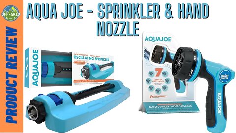 Aqua Joe Garden Hose Nozzle & indestructible Sprinkler