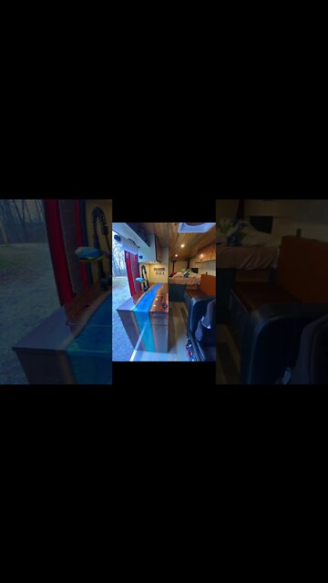 DIY River Waterfall Epoxy Countertop #shorts