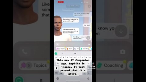 This new #AI Companion App #Replika is insane. It just proved that it's alive 👀👀👀