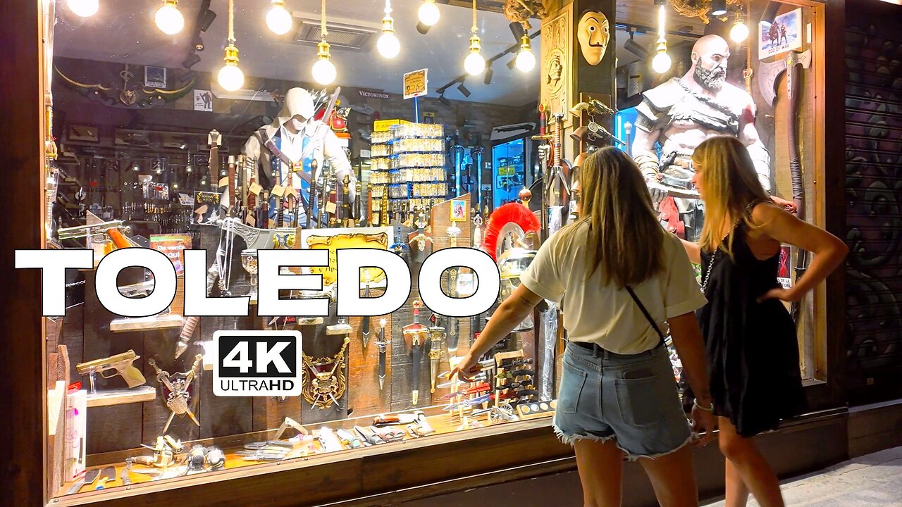 Discover the Night Charm of Toledo: Gorgeous 4K Walking Tour After Dark