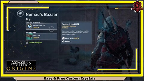 Assassin's Creed Origins- Easy & Free Carbon Crystals