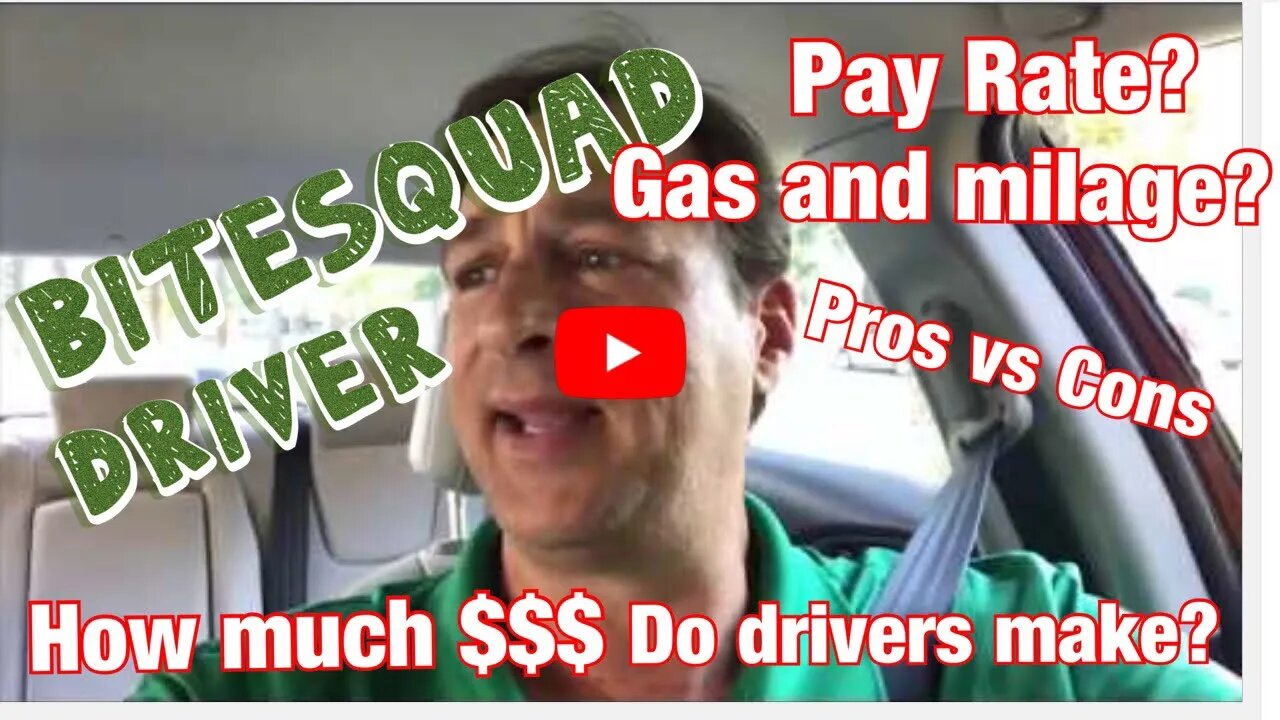 How much pay bitesquad delivery driver make 8 hours using a hybrid car