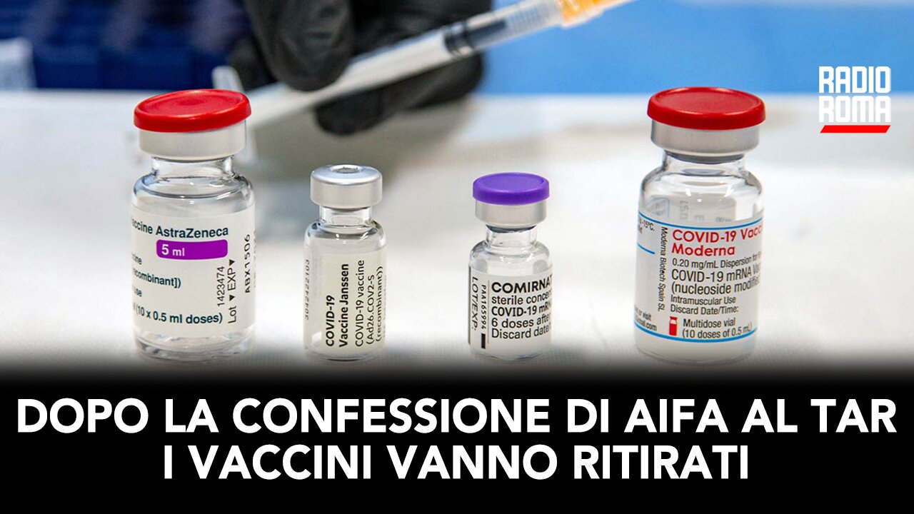 DOPO LA CONFESSIONE DI AIFA AL TAR I VACCINI VANNO RITIRATI (con Avv. Enzo Iapichino, avvocato stabilito)