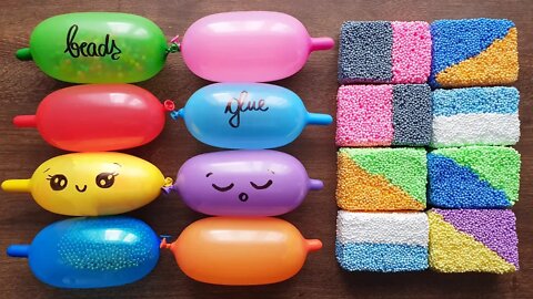 Making Slime with Funny Balloons and Foam Bricks #9