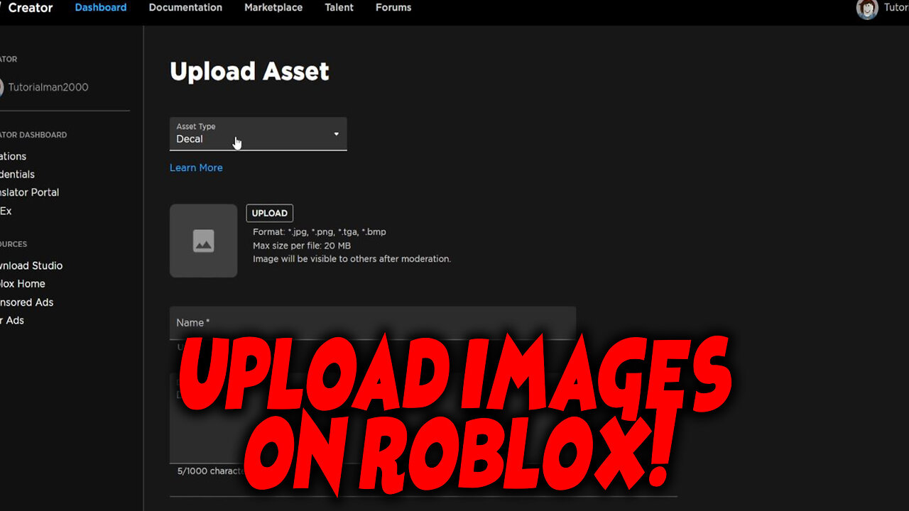 How to Upload Images to Roblox (Upload Decals)