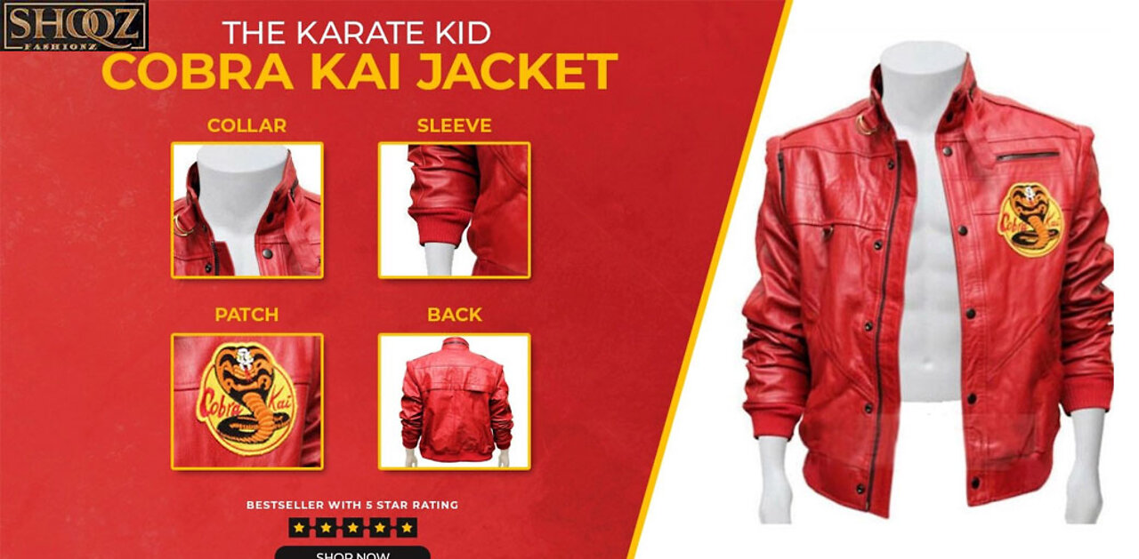 COBRA KAI | JOHNNY LAWRENCE | BOMBER LEATHER JACKET